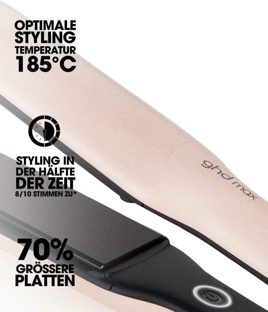 ghd max Styler Sunsthetic Collection Wide Straightener with Dual Zone Technology, Limited Edition 2023 Edition, Pink Gold
