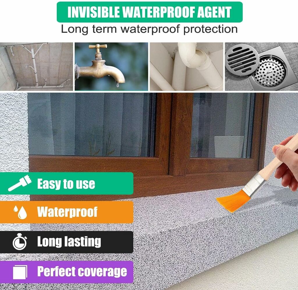 Sealant, Waterproof, Insulating Sealant, Waterproof Transparent Sealant, Repair of Leaks for Roof and Exterior Wall (3 x 30 ml)