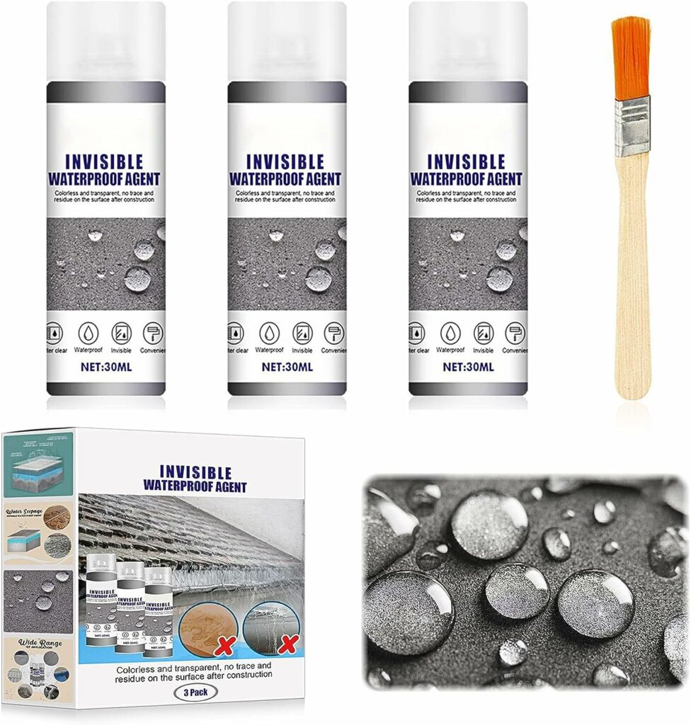 Sealant, Waterproof, Insulating Sealant, Waterproof Transparent Sealant, Repair of Leaks for Roof and Exterior Wall (3 x 30 ml)