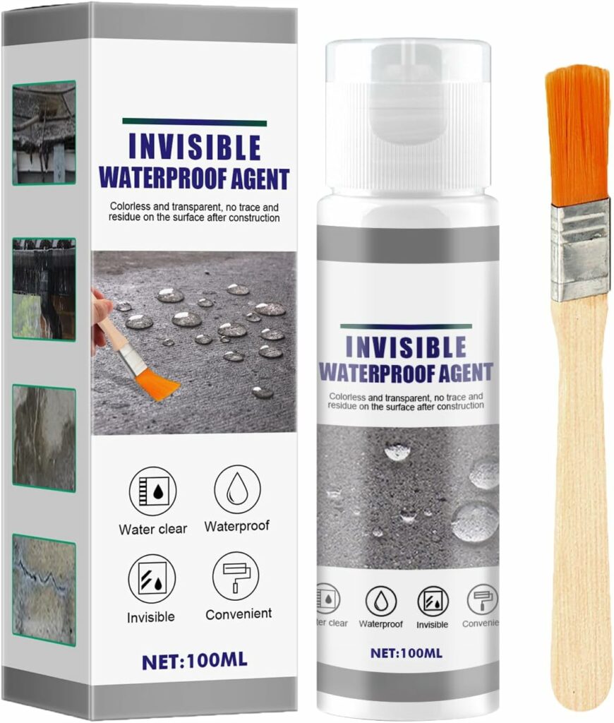 Waterproof Sealant, Invisible Waterproof Agent, Waterproof Transparent Sealant, Invisible Waterproof Agent, Waterproof Anti-Leak Agent for Bathroom, Toilet, Tiles, Walls, Roof