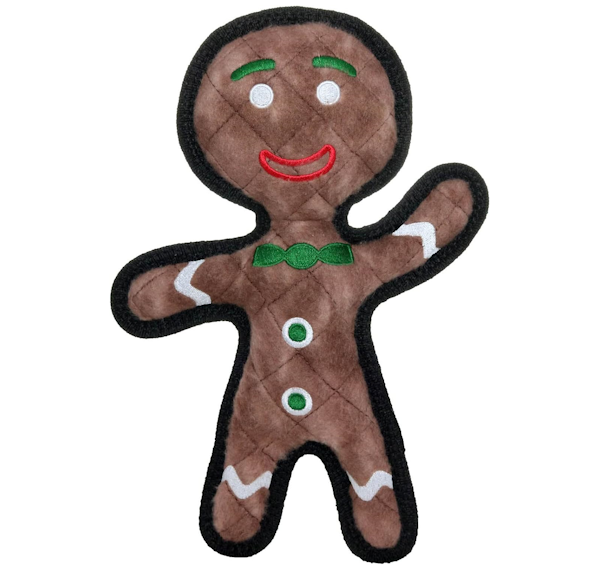 Gingerbread Man Hunde Plüschie Squeaker Spielzeug von MyDogToy - Weich und Langlebig